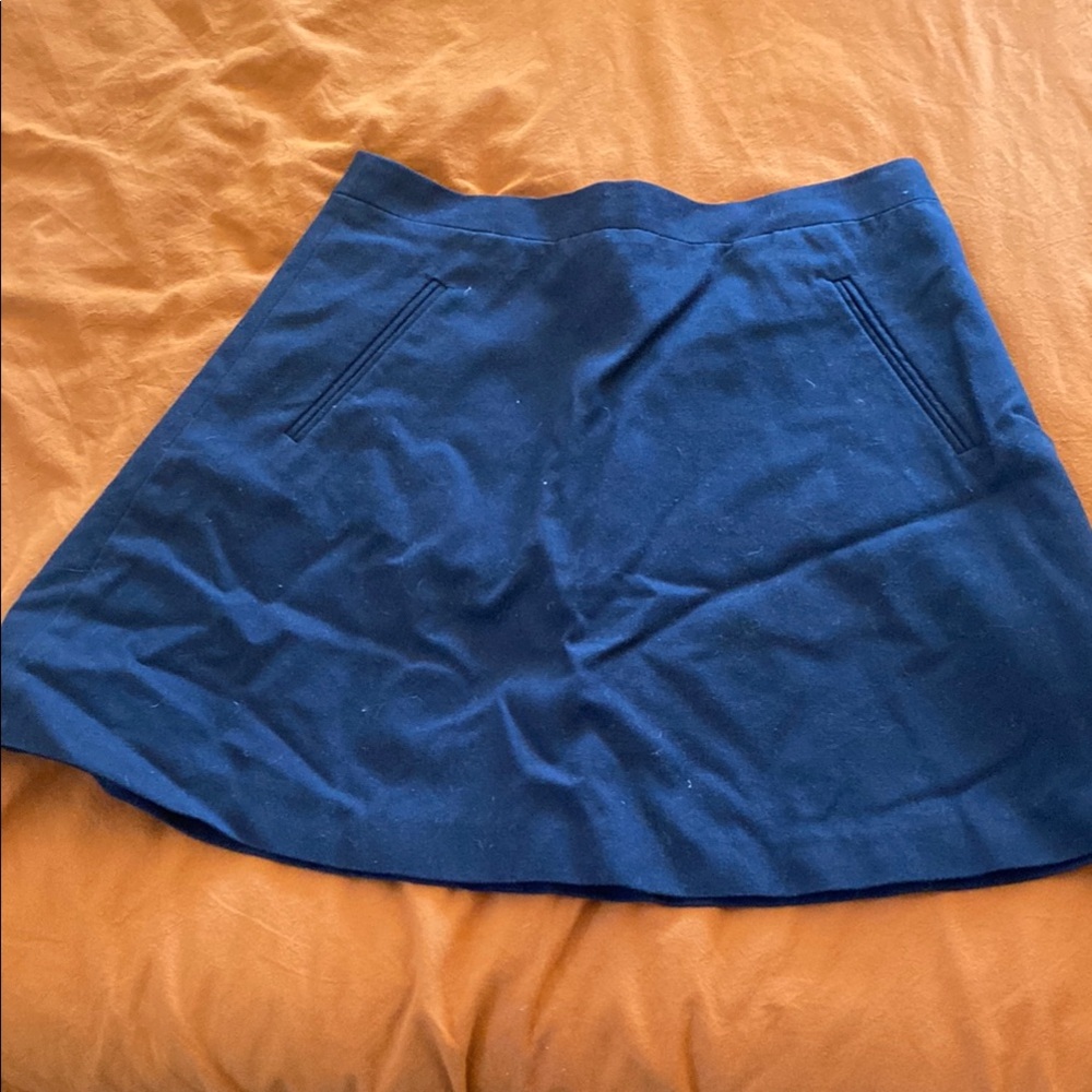 Elegant Navy Blue Mini Skirt